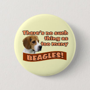 BEAGLES 2 INCH ROUND BUTTON