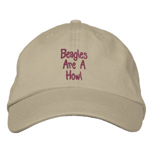 Beagles Are A Howl Cute Embroidered Hat