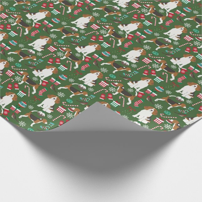 Beagles Christmas Gift wrap (Corner)