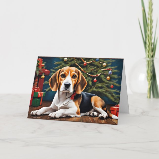 Beagle's Christmas Holiday Card (Front)