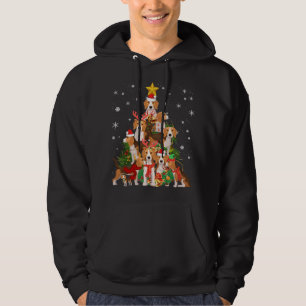 Beagles Christmas Tree Lights Funny Dog Xmas Gift Hoodie