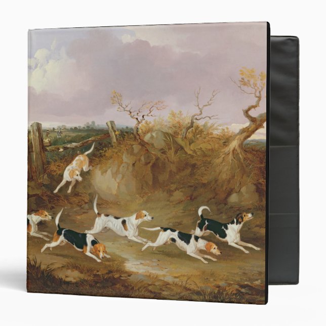 Beagles in Full Cry, 1845 (oil on canvas) Binder (Front/Inside)