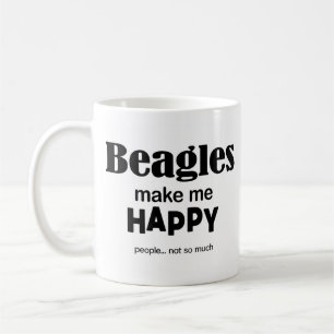 Beagles Make Me Happy Coffee Mug