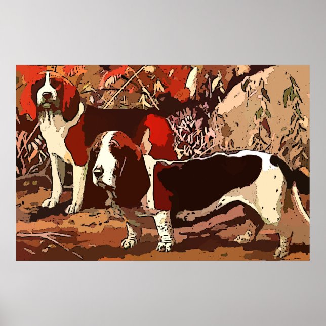 Beagles Painting as Poster (Front)