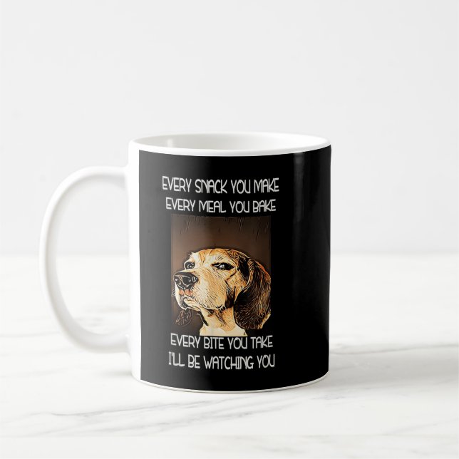 Beagles T  I will be watching you Coffee Mug (Left)
