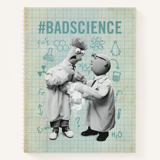 Beaker & Bunsen | #BadScience Notebook (Front)