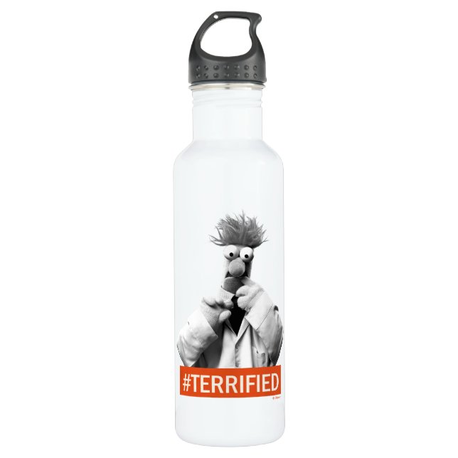 Beaker | #Terrified 710 Ml Water Bottle (Front)