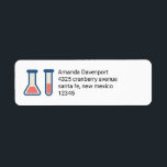 Beaker & Test Tube Science Themed<br><div class="desc">Address labels with a cute drawing of a test tube and beaker. Perfect for science types.</div>