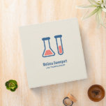 Beaker & Test Tube Science Themed Binder<br><div class="desc">A binder with a cute drawing of a test tube and beaker. Perfect for science types.</div>