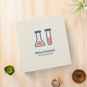 Beaker & Test Tube Science Themed Binder