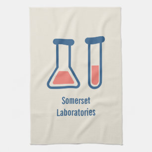 Beaker & Test Tube Science Themed Kitchen Towel