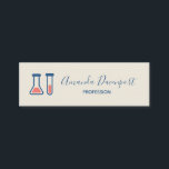 Beaker & Test Tube Science Themed Mini Business Card<br><div class="desc">Mini business cards with a cute drawing of a test tube and beaker. Perfect for science types.</div>