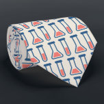 Beaker & Test Tube Science Themed Pattern Tie<br><div class="desc">A tie with a cute drawing of a test tube and beaker. Perfect for science types.</div>