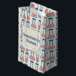 Beaker & Test Tube Science Themed Small Gift Bag<br><div class="desc">Gift bag with a cute drawing of a test tube and beaker. Perfect for science types.</div>