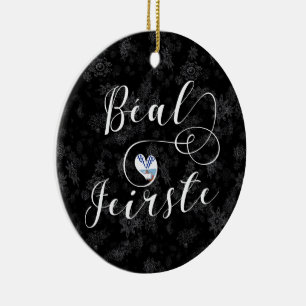 Béal Feirste Flag Heart, Belfast Ceramic Ornament