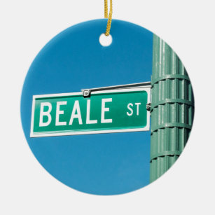 Beale Street sign Ceramic Ornament