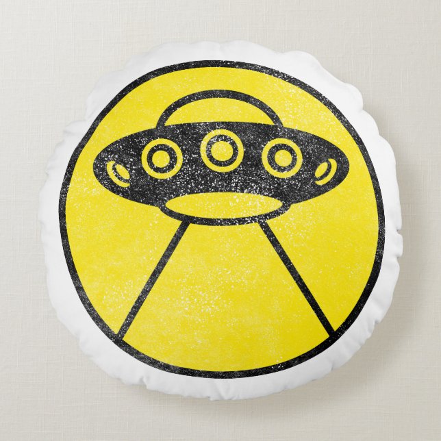 Beam Me Up!  Round Pillow (Front)