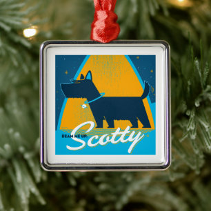 Beam Me Up Scotty Metal Ornament