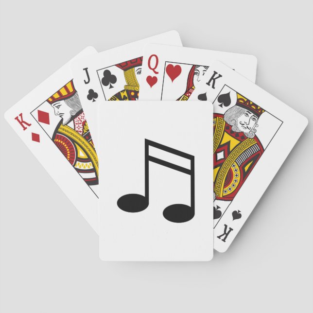 Beamed 16th Notes Playing Cards (Back)