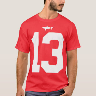 Beamen Miami Sharks Jersey FrontBack Print T-Shirt