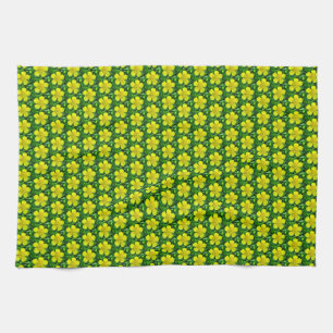 Beaming Buttercup Flower. Kitchen Towel