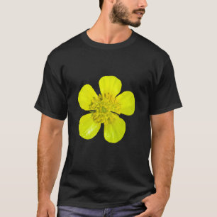 Beaming Buttercut Flower - transparent. T-Shirt