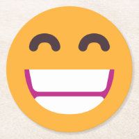 Beaming Face Smiling Eyes Cute Custom Colours Emoj