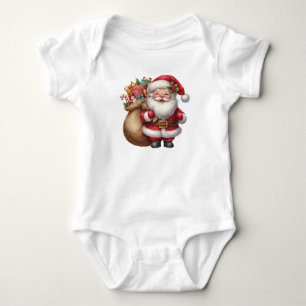 Beaming Santa Baby Bodysuit
