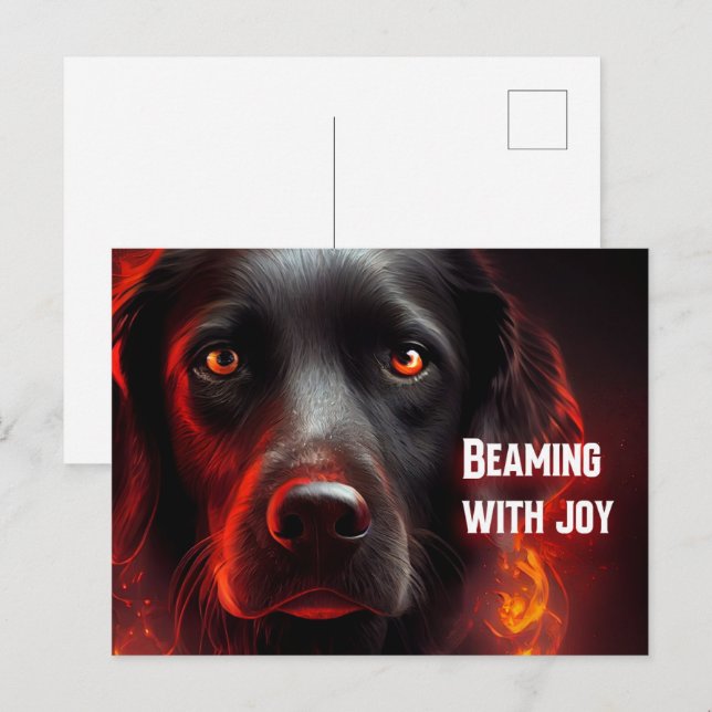Beaming with joy postcard (Front/Back)