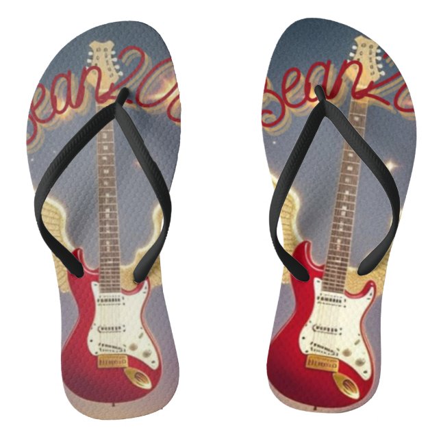 Bean2002 Logo Space Flip Flops (Footbed)