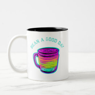 Bean a Good Day for Coffee Lovers  Two-Tone Coffee Mug