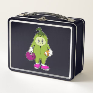 Bean at Football Sports Metal Lunch Box