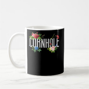 Bean Bag Player Champ Flower Floral Cornhole Coffee Mug