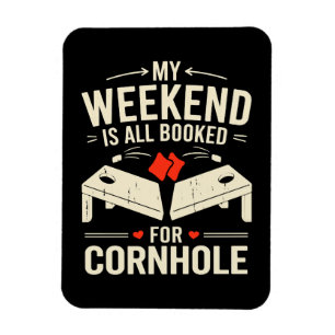 Bean Bag Toss Game Player Long Sleeve Magnet