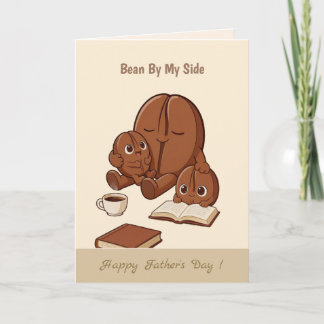 Bean calm cute coffee bean family Father’s Day Card