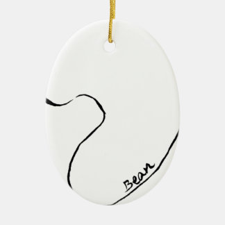 Bean Ceramic Ornament