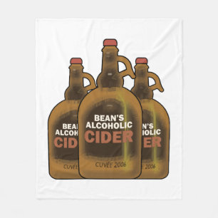 Bean Cider Fleece Blanket
