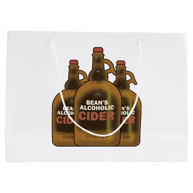 Bean Cider Large Gift Bag (Back)