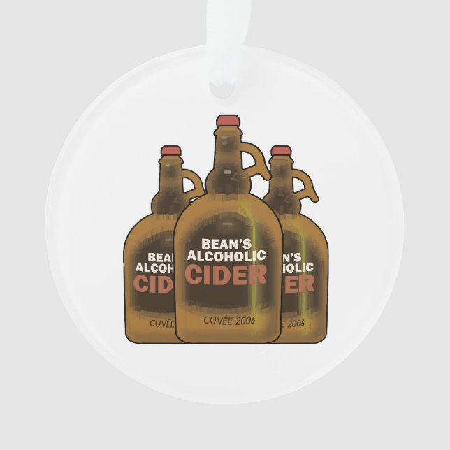 Bean Cider Ornament (Front)