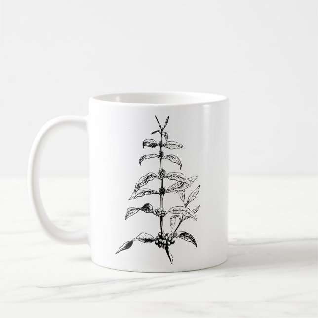 Bean Coffee Plant Botanical Coffee Nature  Mug (Left)