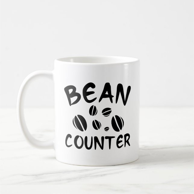 Bean Counter Coffee Mug (Left)