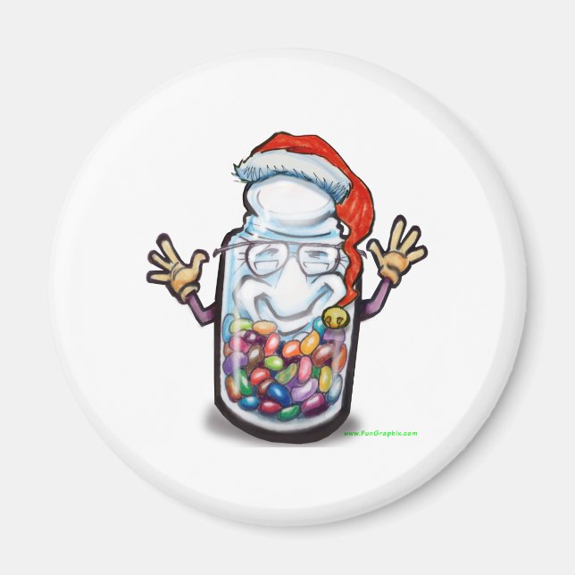 Bean Counters Christmas Magnet (Front)