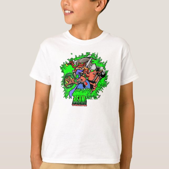 BEAN! Heroes Boy's T-Shirt (Devant)
