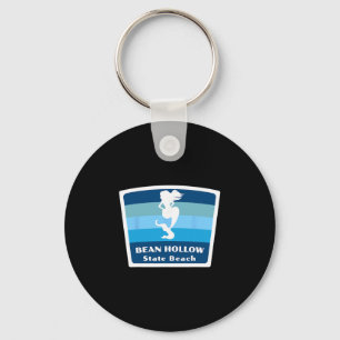 Bean Hollow State Beach California Mermaid Vacatio Keychain