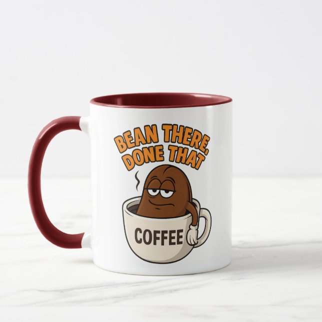 Bean Là, Fait Ça - Drôle Conception De Mug De Café (Gauche)