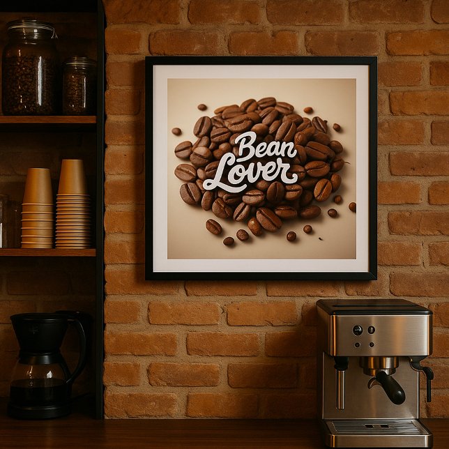 Bean Lover Coffee Beans Aesthetic Poster (Creator Uploaded)