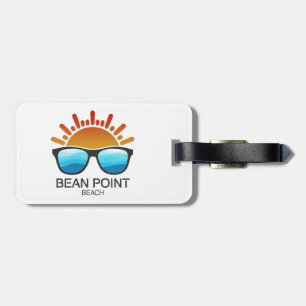 Bean Point Beach Florida Sunglasses Luggage Tag