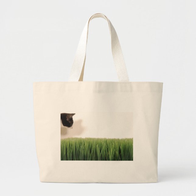 beanANDgrass Large Tote Bag (Front)