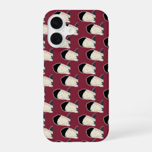 beanie boy pattern red iPhone 16 case
