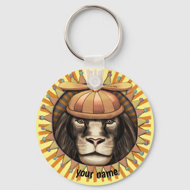 Beanie Lion Keychain (Front)